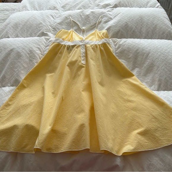 Vintage Gant Yellow & White Mini-Check Sundress - Picture 2 of 10